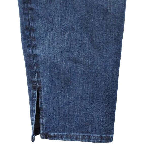 Anthropologie AG Stevie High-Rise Ankle Slit Crop Jeans Dark Wash Womens Size 30 - Picture 5 of 11